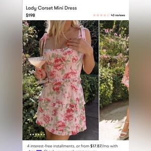 Show Me Your MuMu Lady Corset Mini Dress